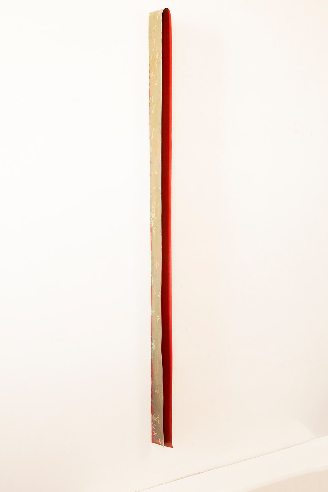 Hadar Pery, Untitled (Red on sandpaper), 2015