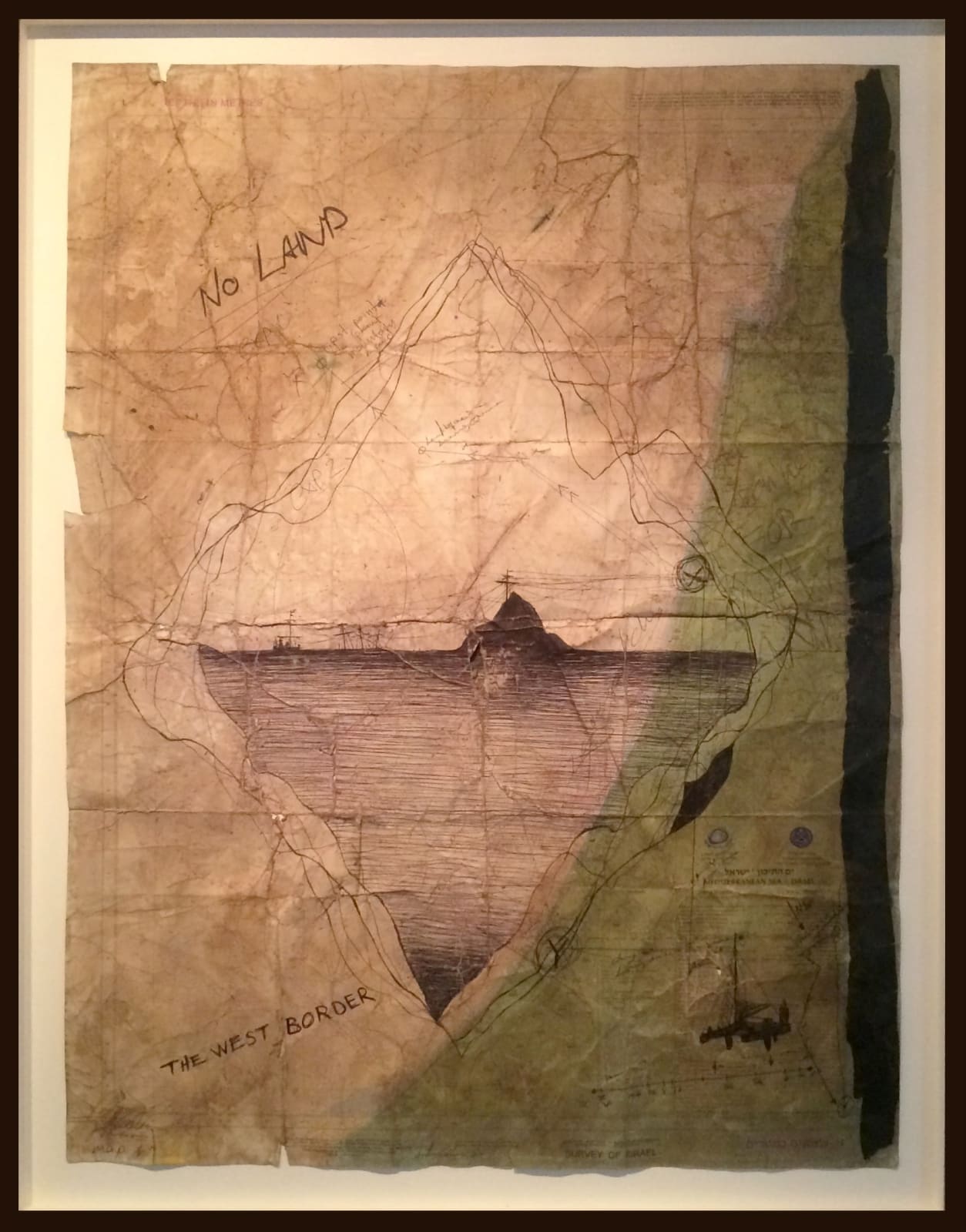 Jonathan Goldman, The West Border Maps #2, 2015