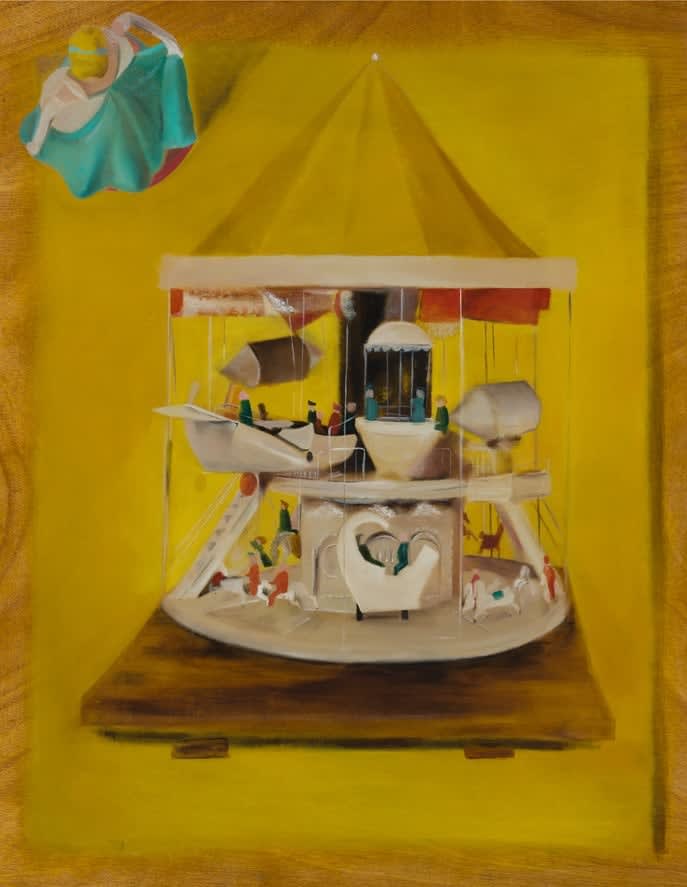 Yonatan Ron, Yellow Postcard, 2018