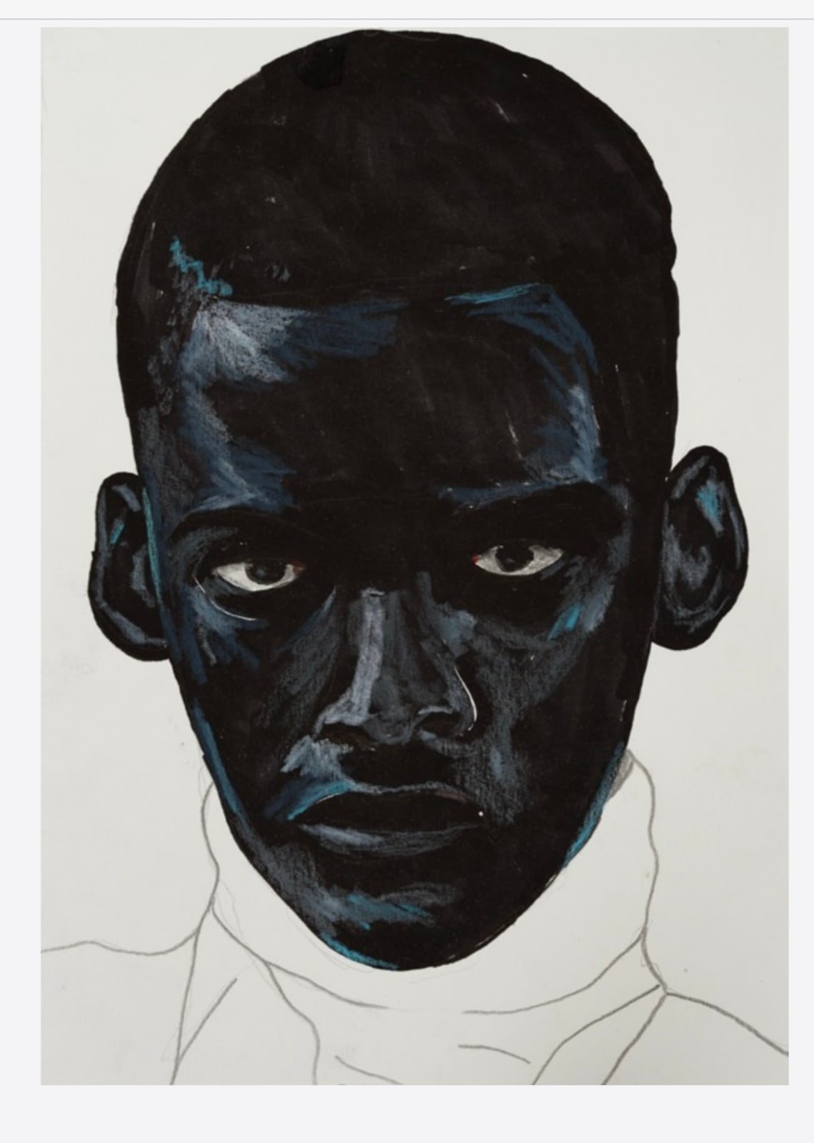 Elladj Lincy Deloumeaux, Sans Titre #1 (small portrait), 2022