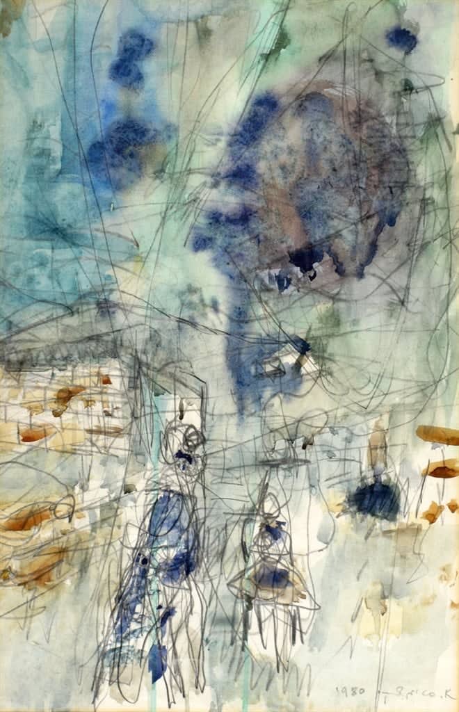 Avigdor Stematsky, Figures in the Landscape, 1980