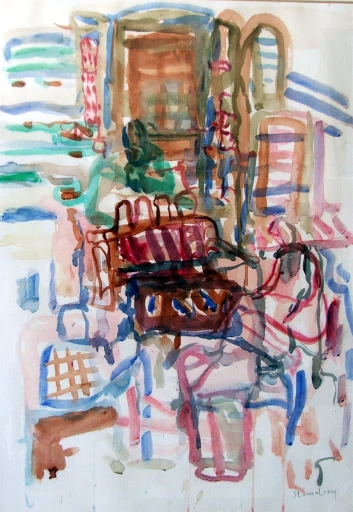 Avigdor Stematsky, Figures in Landscape, 1947-50