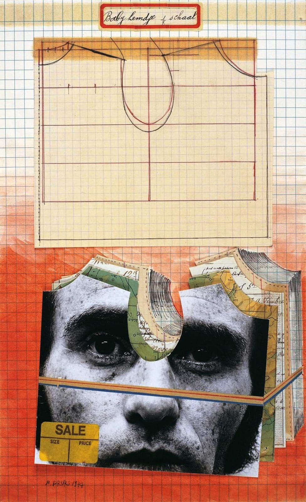 Michael Druks, Self Portrait, 1974, 1974