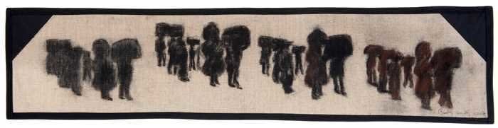 Beatriz Gonzalez, Estandarte para desplazamiento-Chocó (Banner for displacement Chocó), 2016