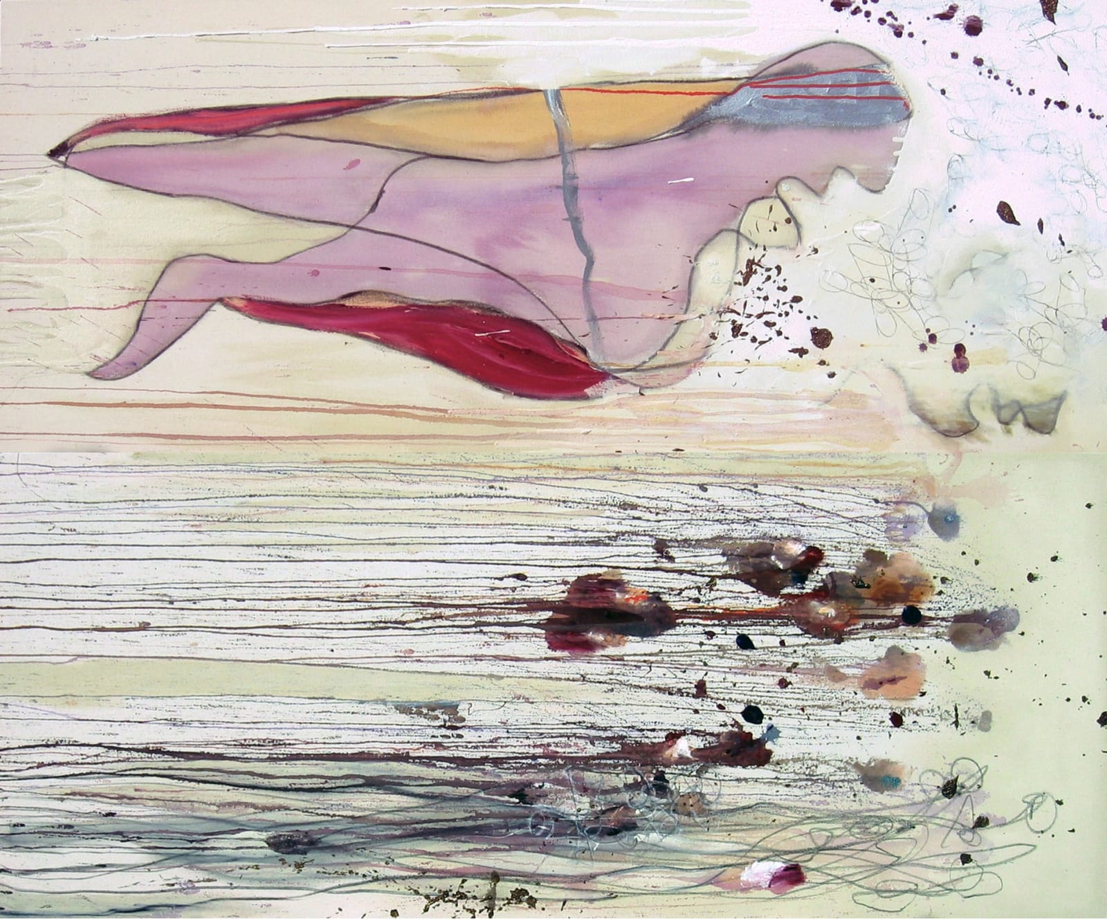 Yonatan Levy, The acrobat, dyptich, 2008