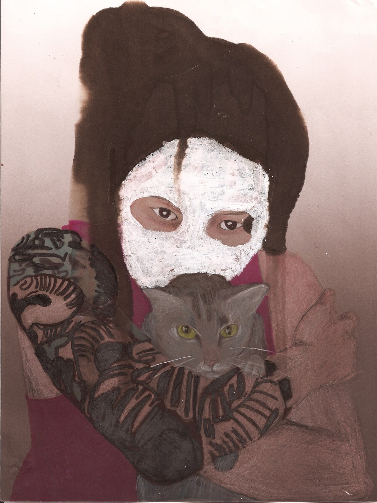 Lilach Shahar, Self Portrait with a Cat