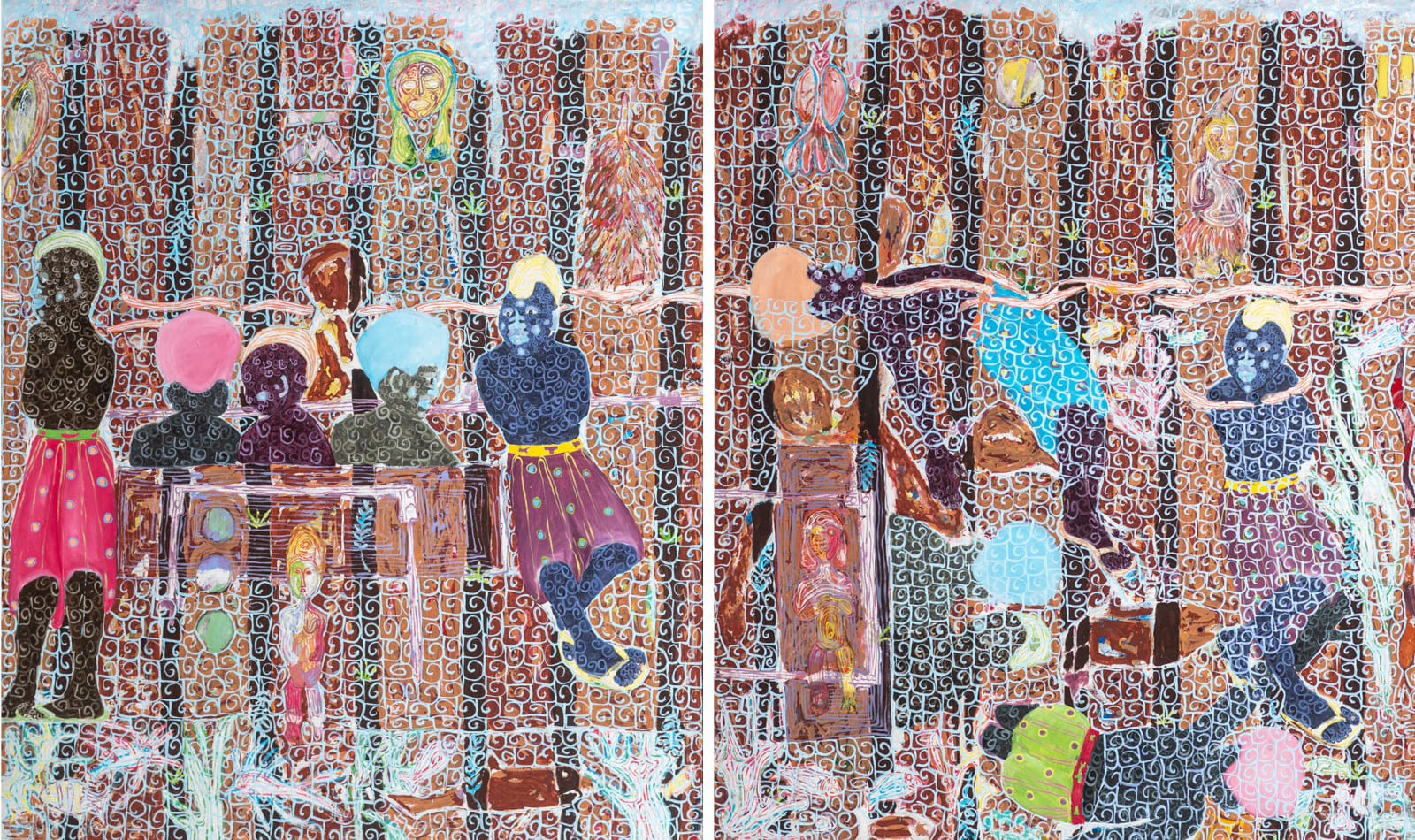 Kassou Seydou, Cap Skirring, diptyque, 2020
