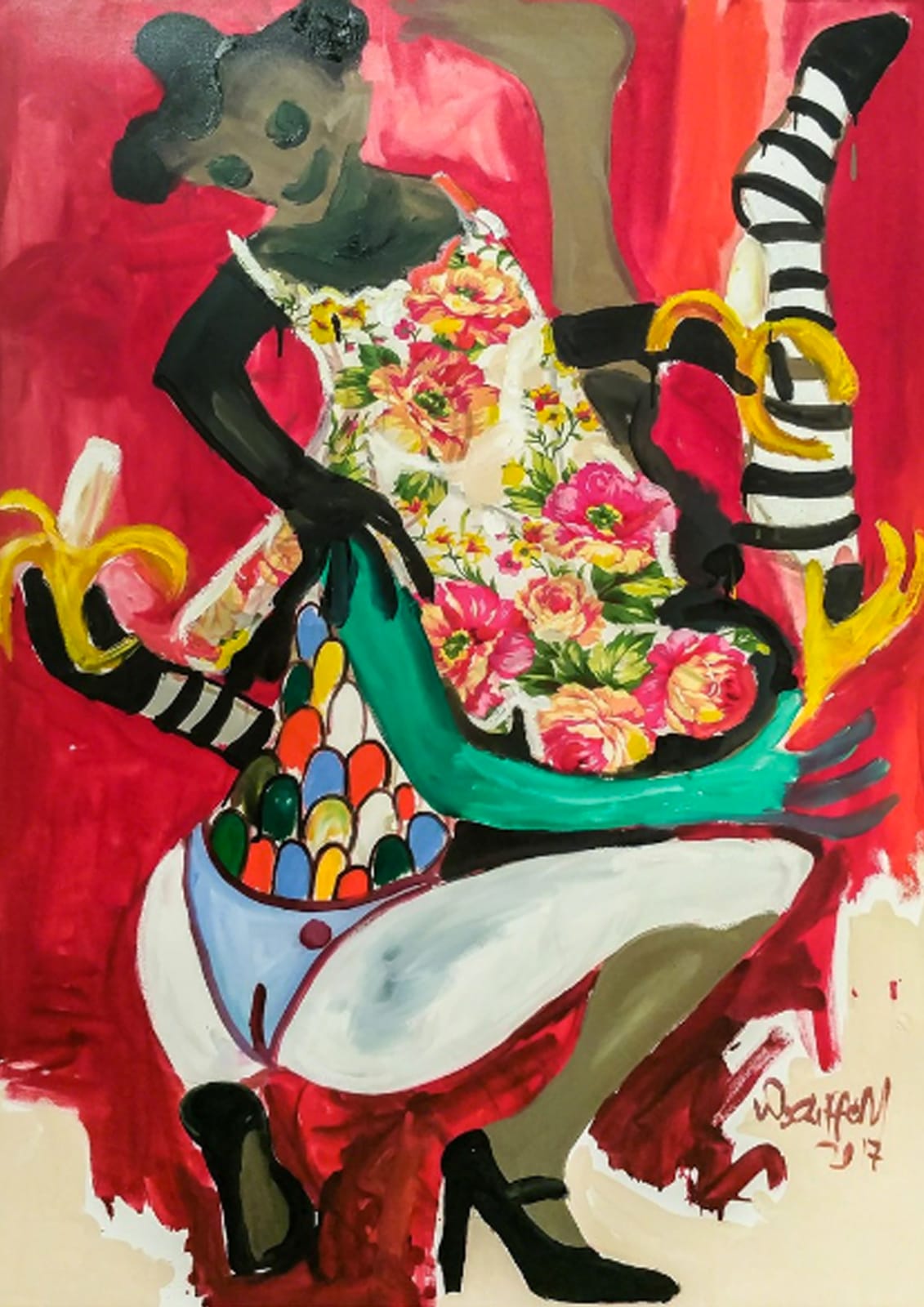 Wycliffe Mundopa, Little Flower, 2017