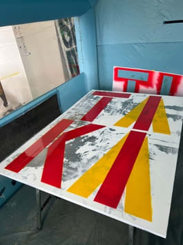 Tyrrell Winston, Tiki Taka (Red and Yellow), 2025