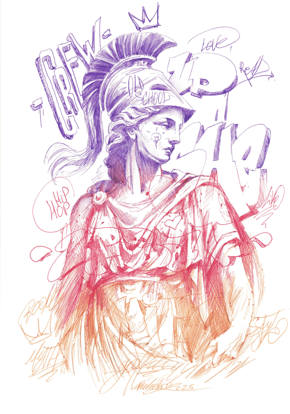 PichiAvo, Untitled (Chromata X) , 2025