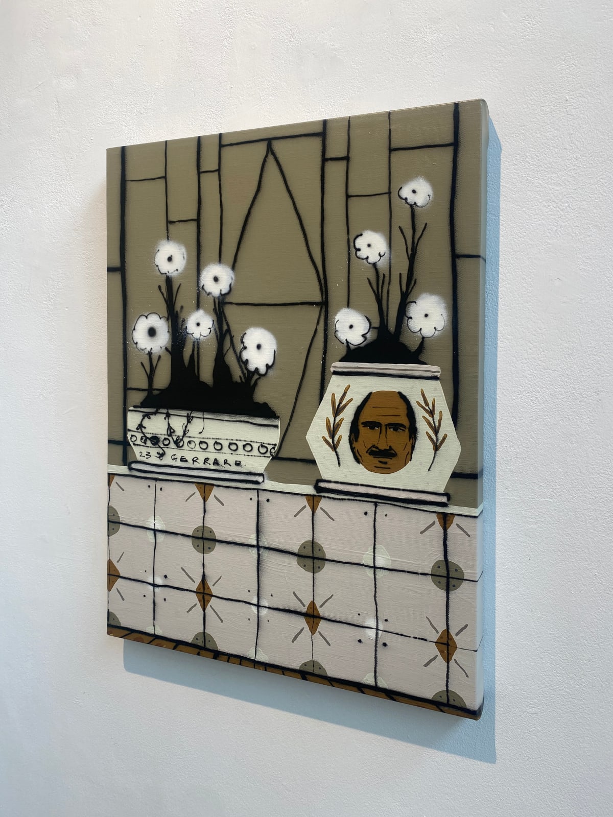 Tom Gerrard, Plants with tiles, 2023