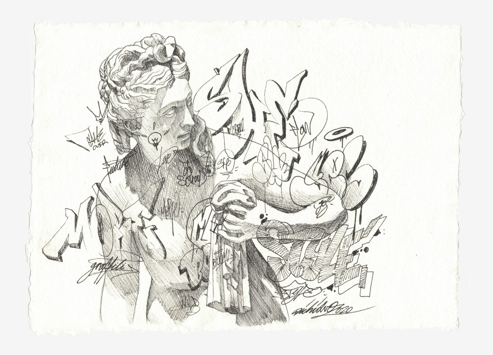 PichiAvo, Untitled (Maenads II), 2020