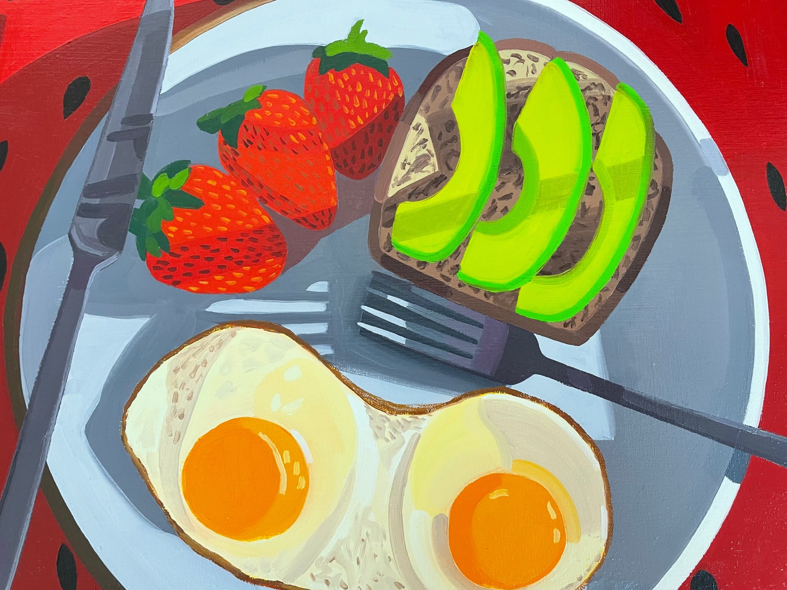 Helena Wurzel, Fried Eggs, 2024