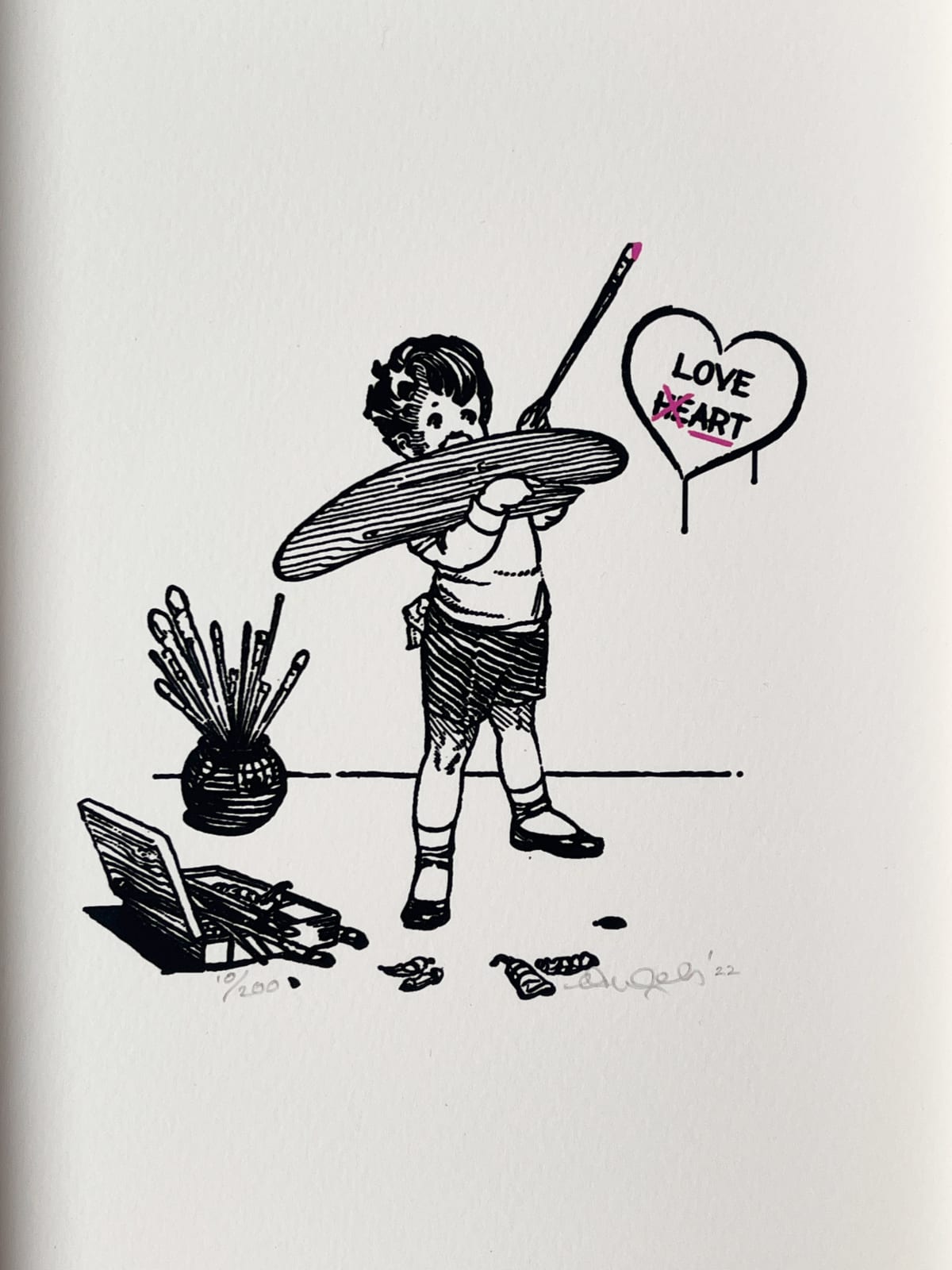 Ceal Warnants, Love Heart (Unframed), 2022