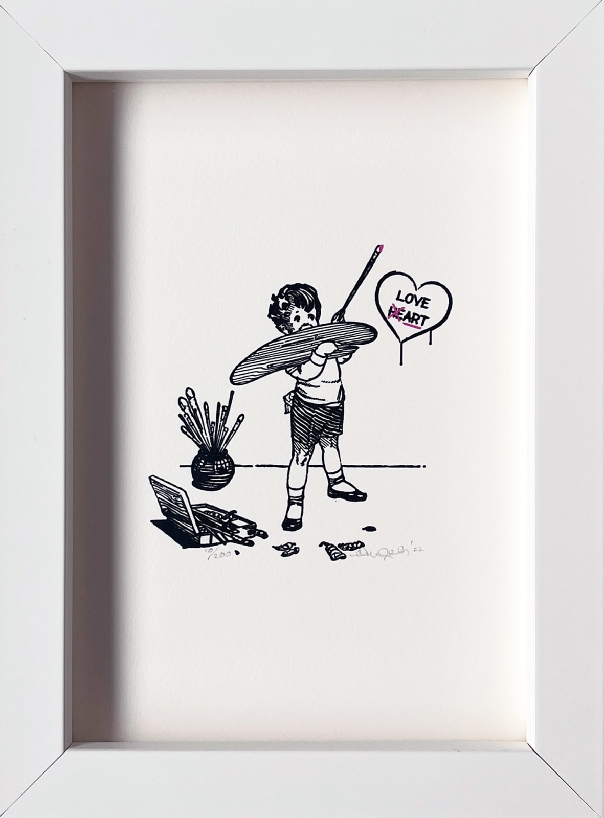 Ceal Warnants, Love Heart (Unframed), 2022