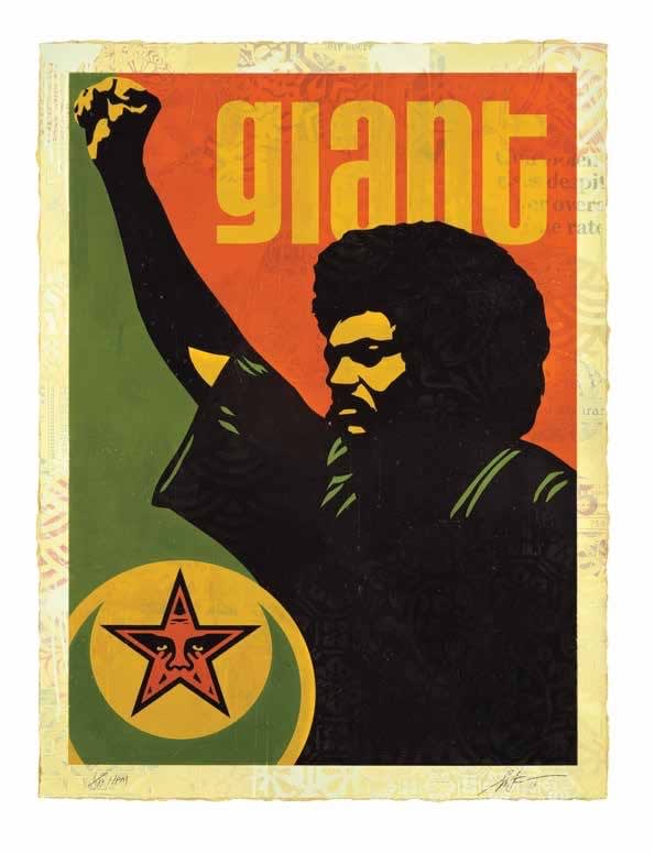 Shepard Fairey, Jesse Nubian, 2019