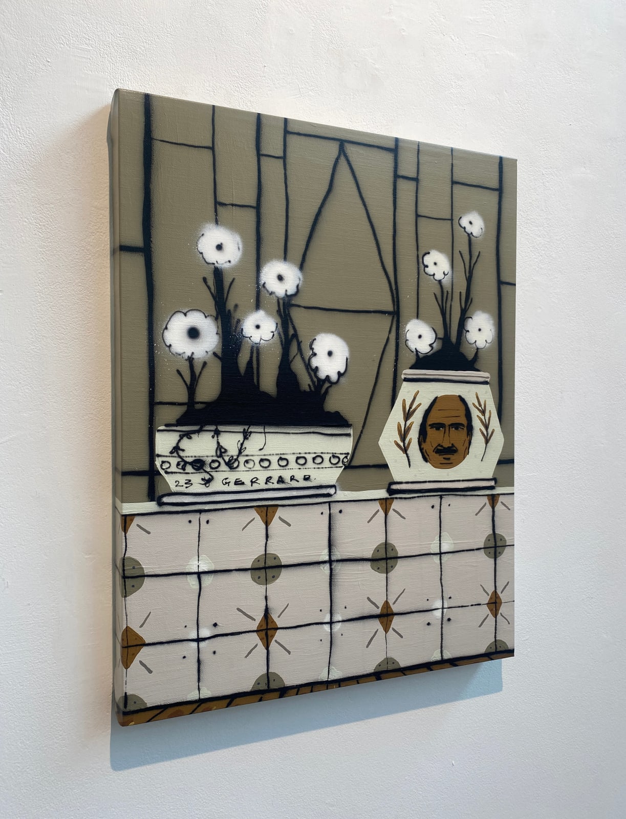 Tom Gerrard, Plants with tiles, 2023