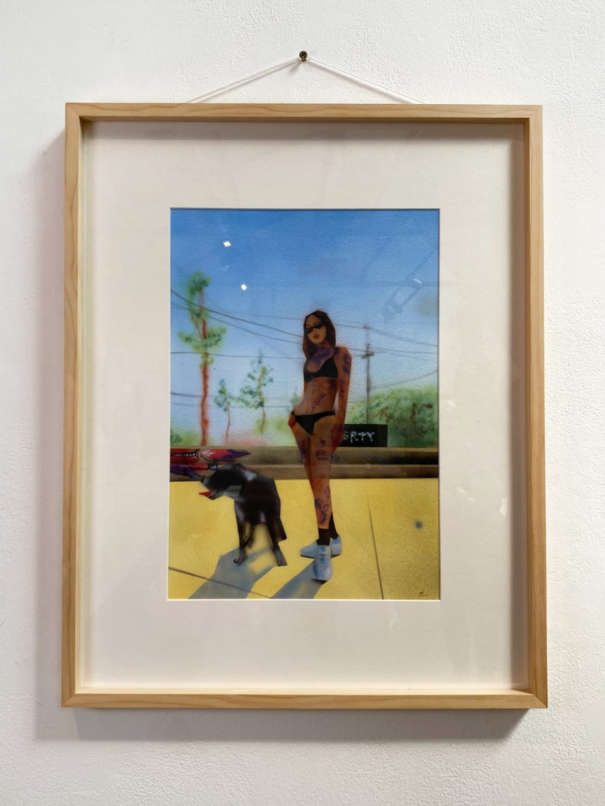 P.Kim, Dog with girl, 2023