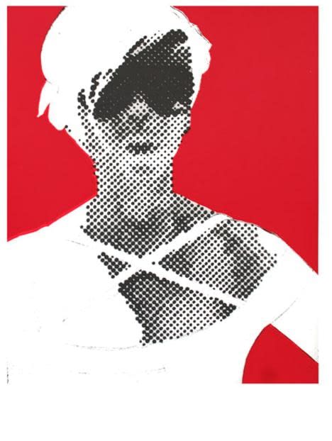 Gerald Laing, Framed, Victoria Beckham (Red) AP, 2007