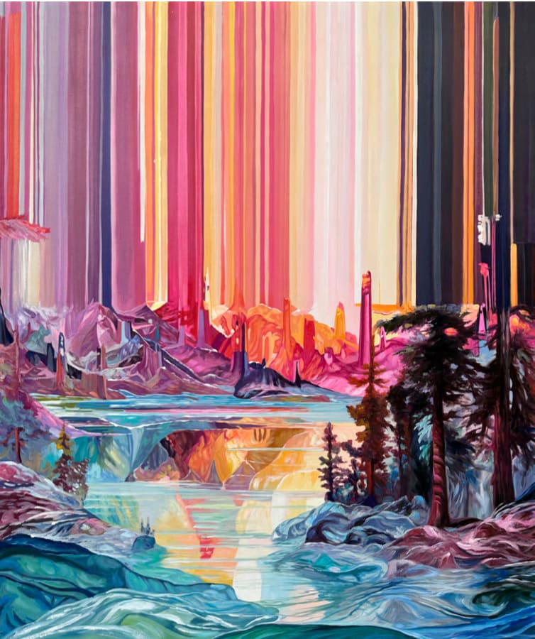 Alexis Mata, Soñé en un paisaje hecho de telas que se movían, 2023