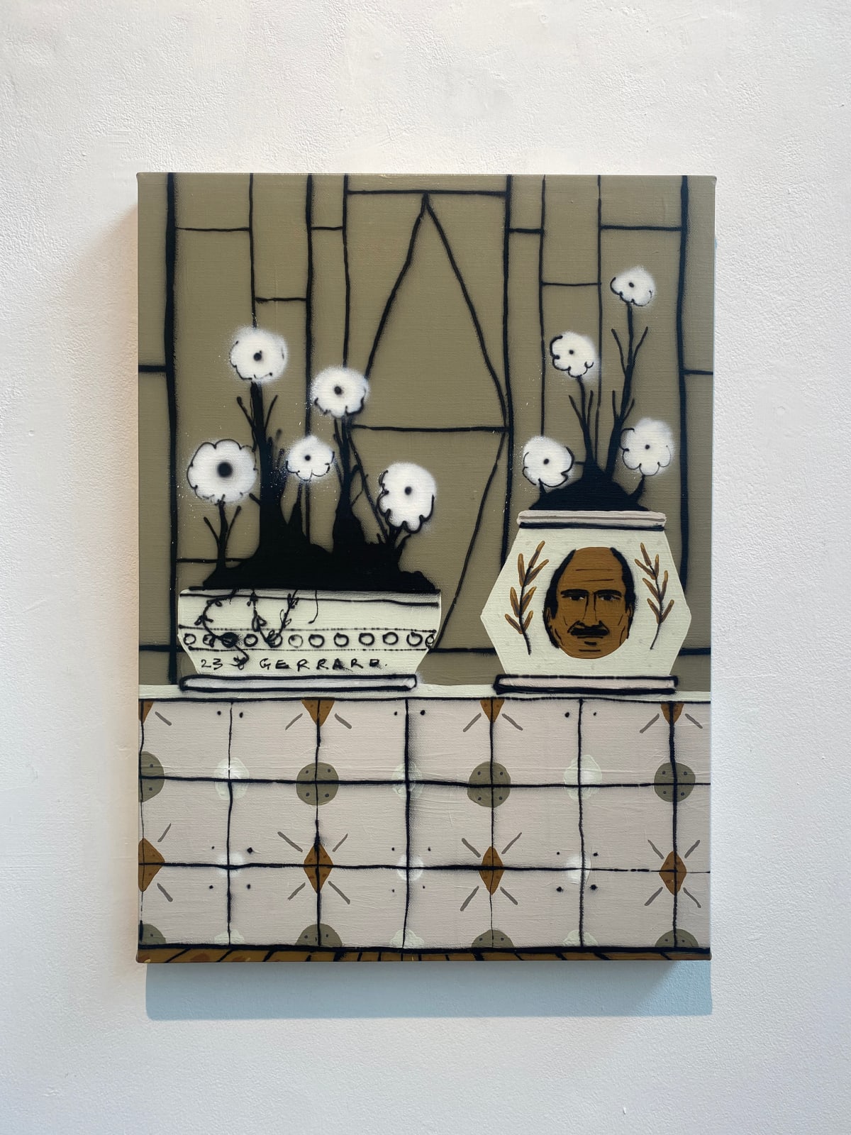 Tom Gerrard, Plants with tiles, 2023