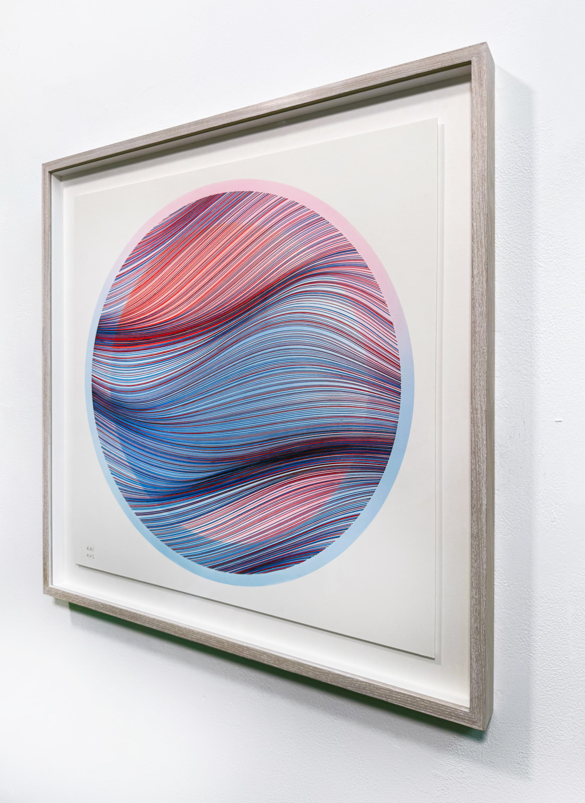 Kai & Sunny, Wave - Frequency - Blue (framed), 2025