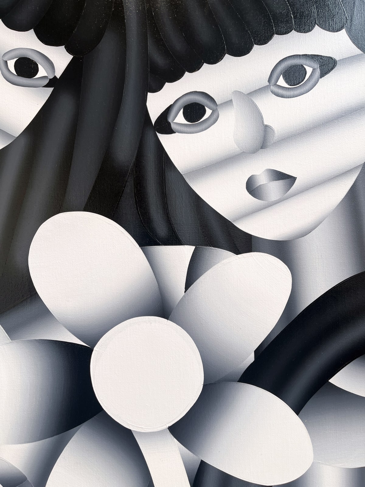 Geoffrey Bouillot, U - Sisters with Flower, 2024