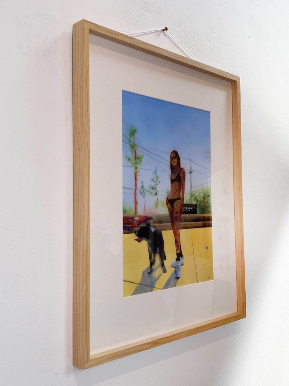 P.Kim, Dog with girl, 2023