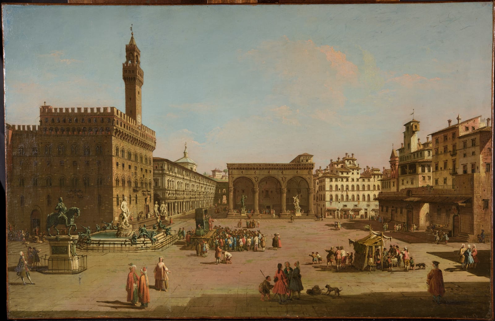 Giuseppe Zocchi, View of the Piazza della Signoria, Florence, Looking South, 18th century