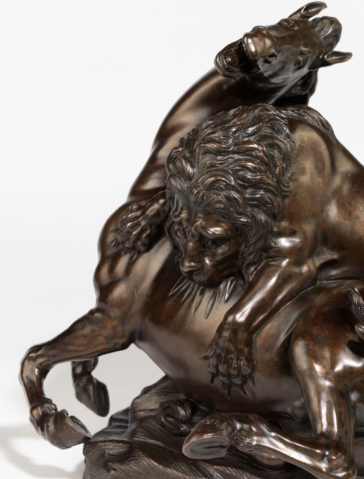Giovan Battista Foggini, A Lion Attacking a Horse, Modelled c. 1580-1590; this cast c. 1700