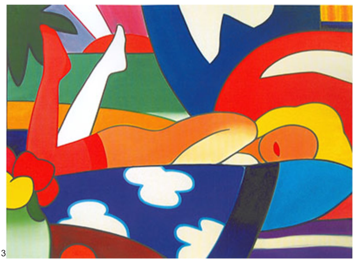 Tom Wesselmann, Sunset Nude (Two Legs Up), 2023