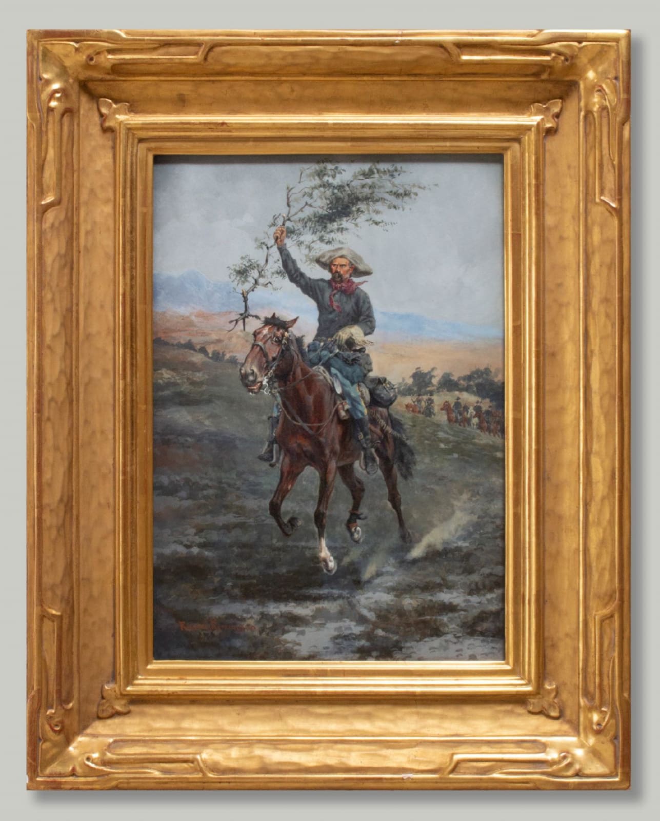 Frederic Remington, The Flag of Truce in the Indian War, 1886