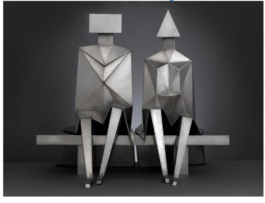 Lynn Chadwick, Sitting Couple, 1990