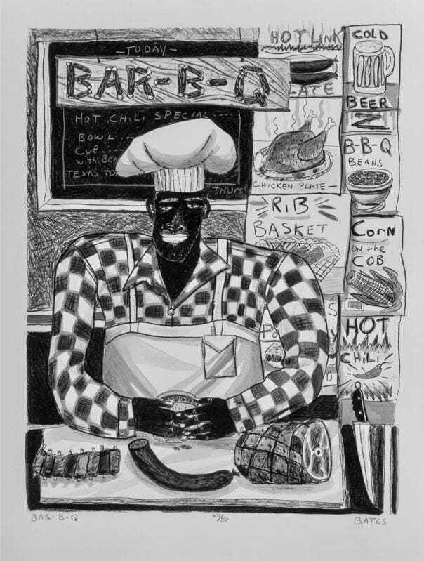 David Bates, Bar-B-Q, 1982