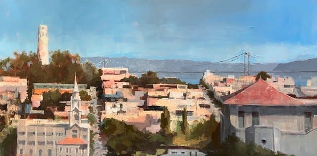 Carole Rafferty, Coit Tower from Russian Hill