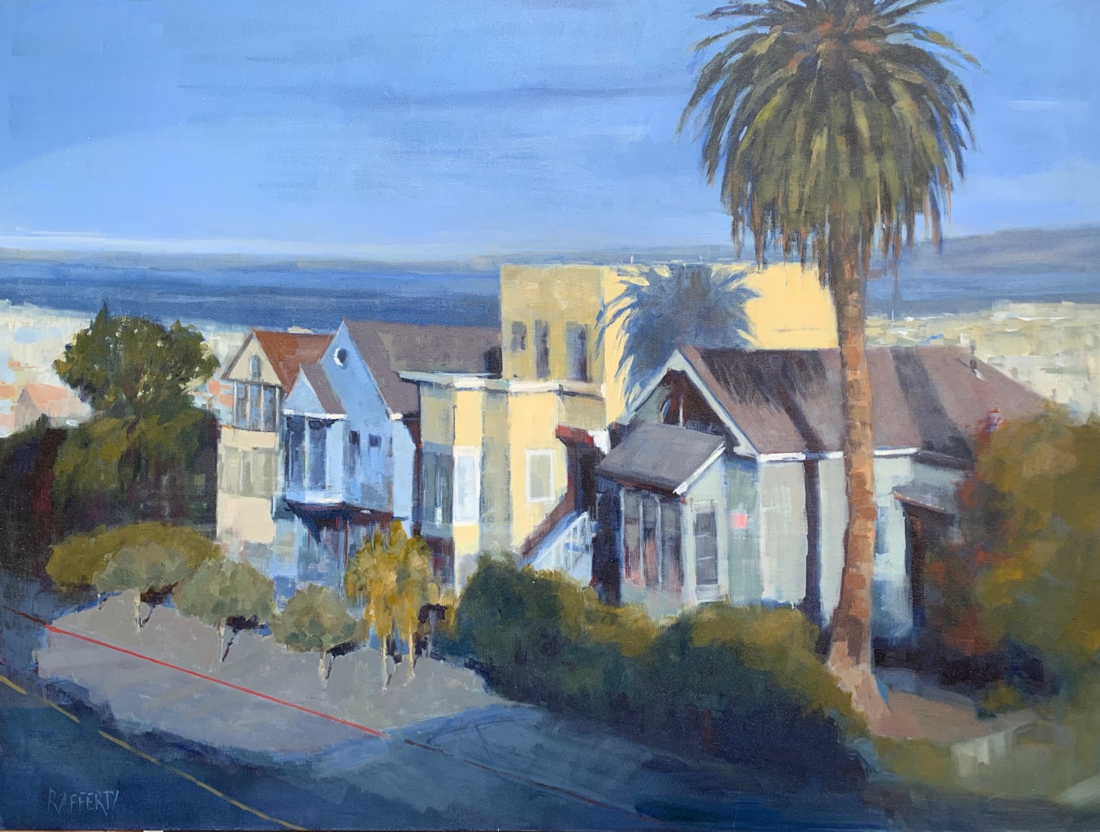 Carole Rafferty, Palm Tree on Russian Hill