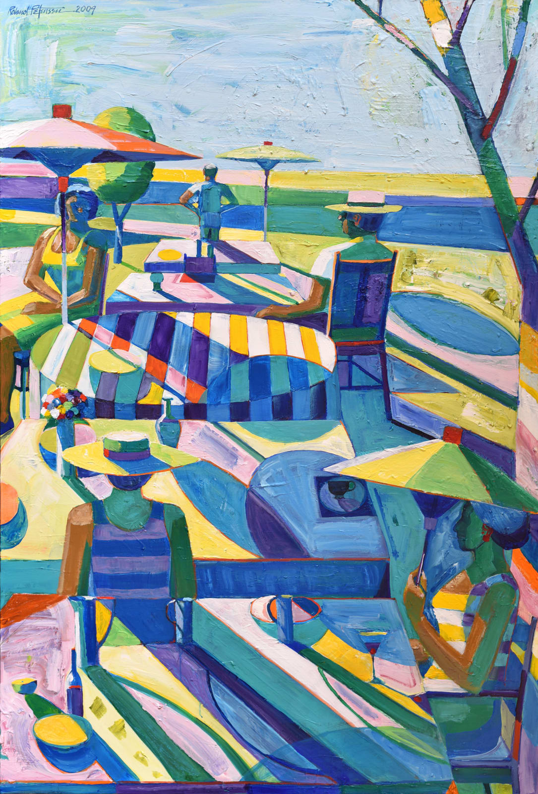 Roland Petersen, Woman Holding Umbrella, 2009