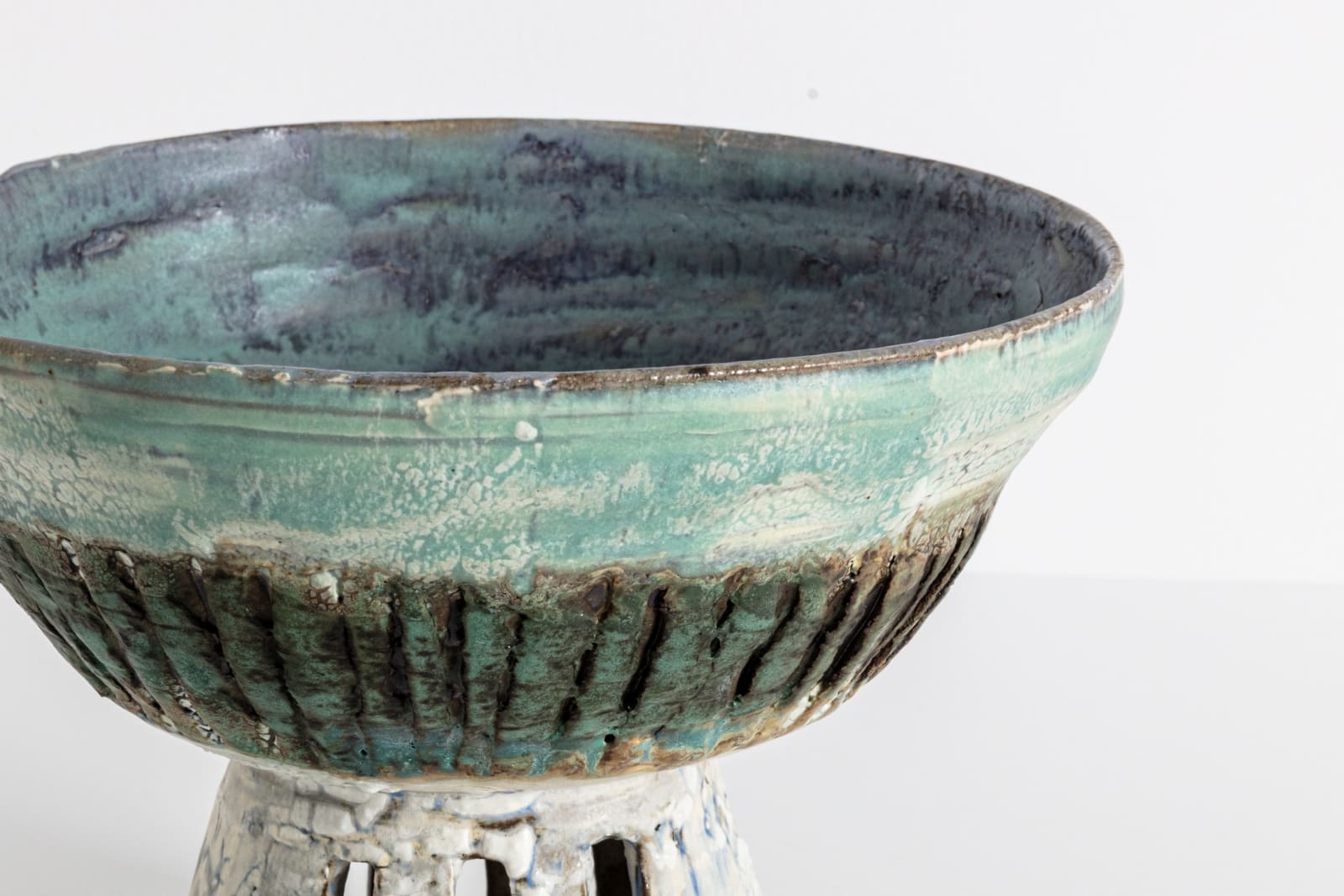 Ani Kasten, Blue Pedestal Bowl