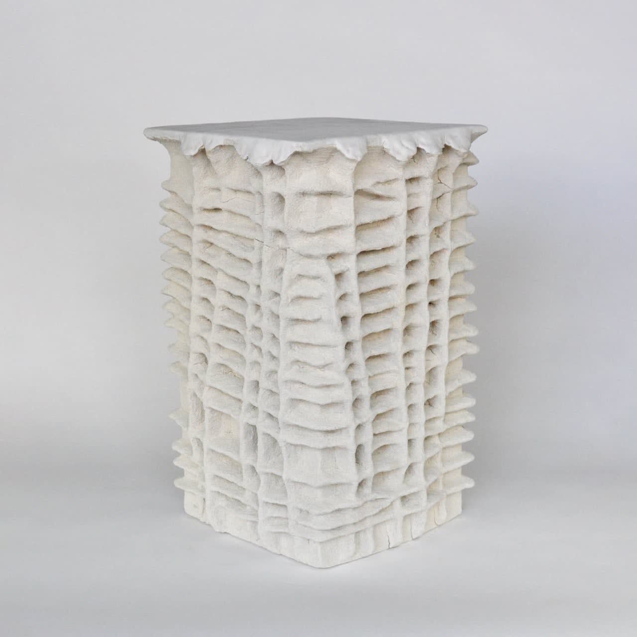 Christopher Maschinot, Carved Grid Side Table
