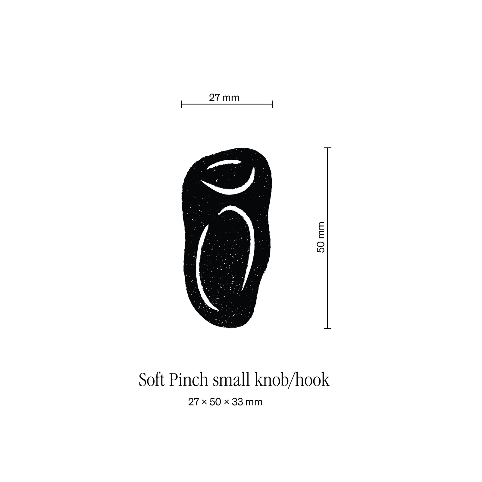 Eva Anna Gulacsi, Soft Pinch Small Knob/Hook