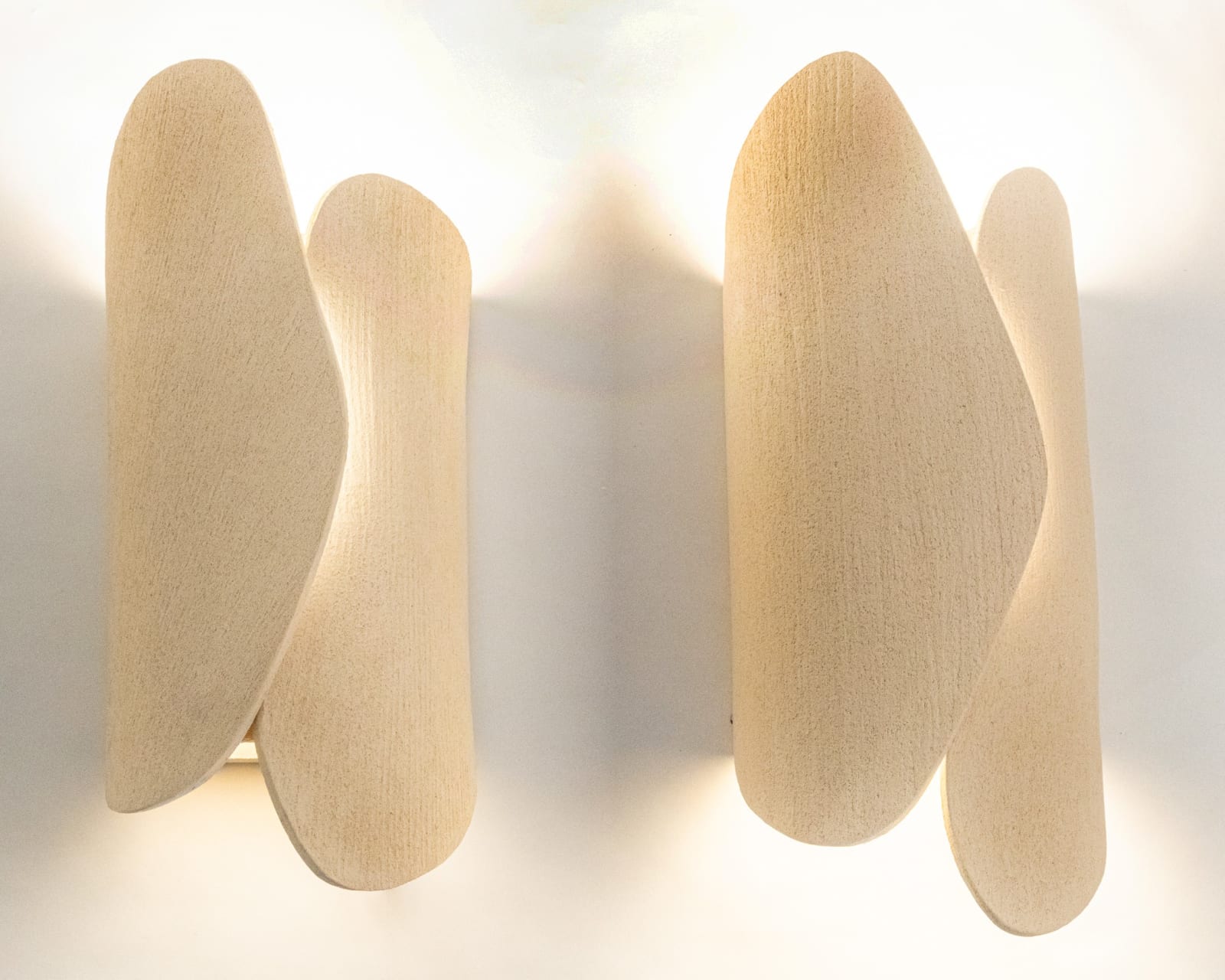 Olivia Cognet, Pair of Ivory Palm Sconces