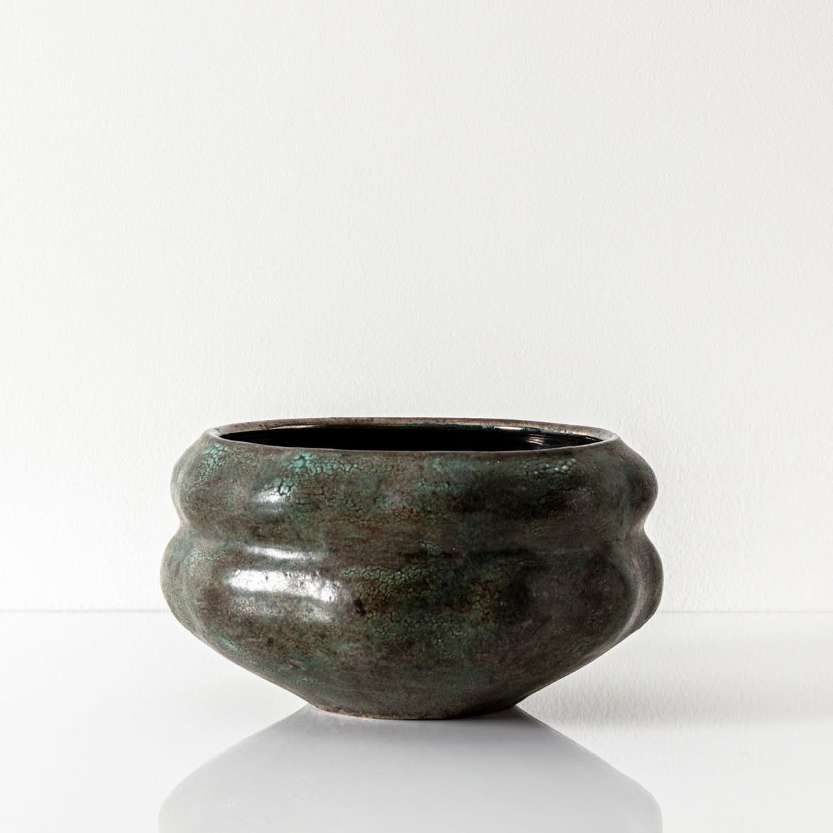 Gary Dipasquale, Green Mottled Low Vessel