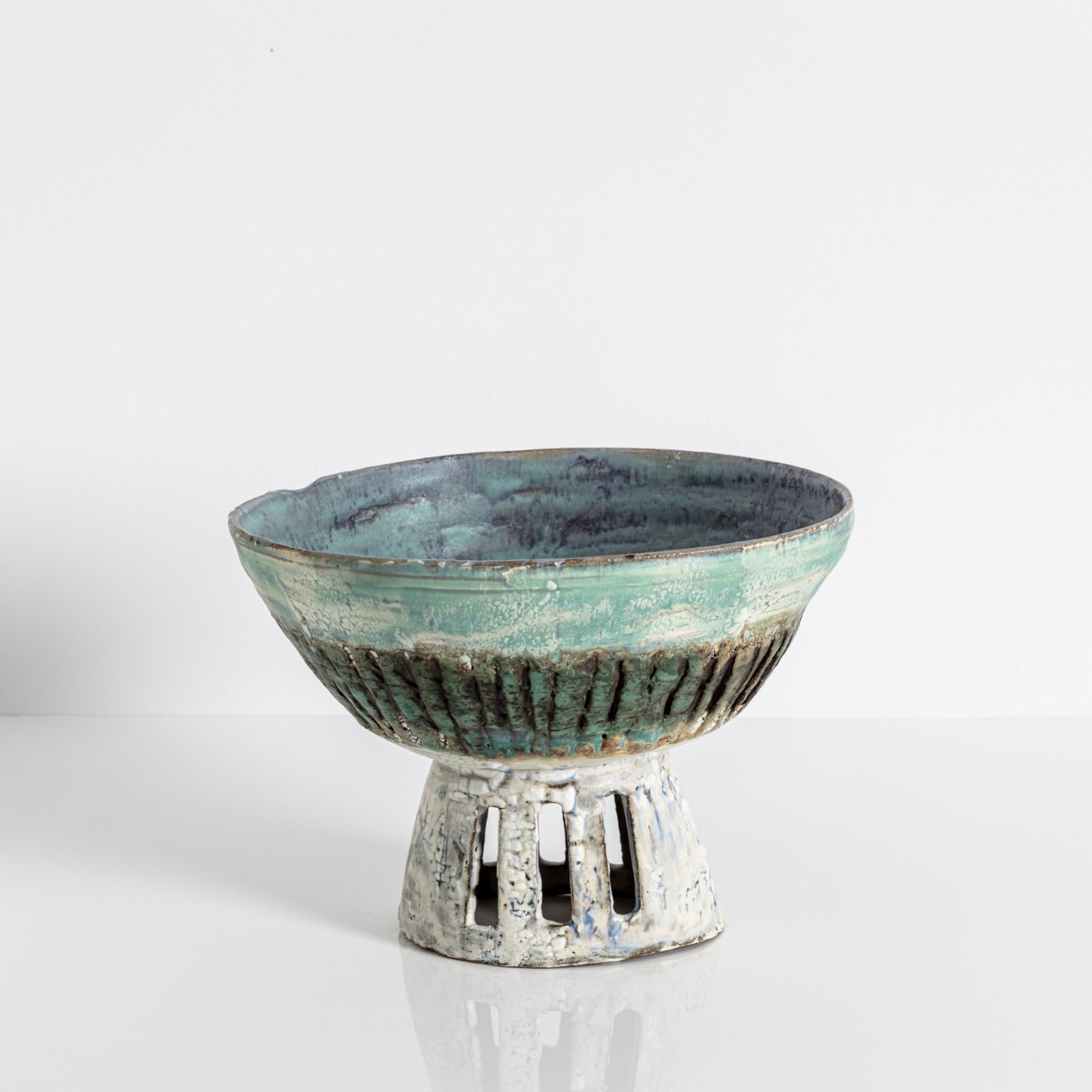 Ani Kasten, Blue Pedestal Bowl