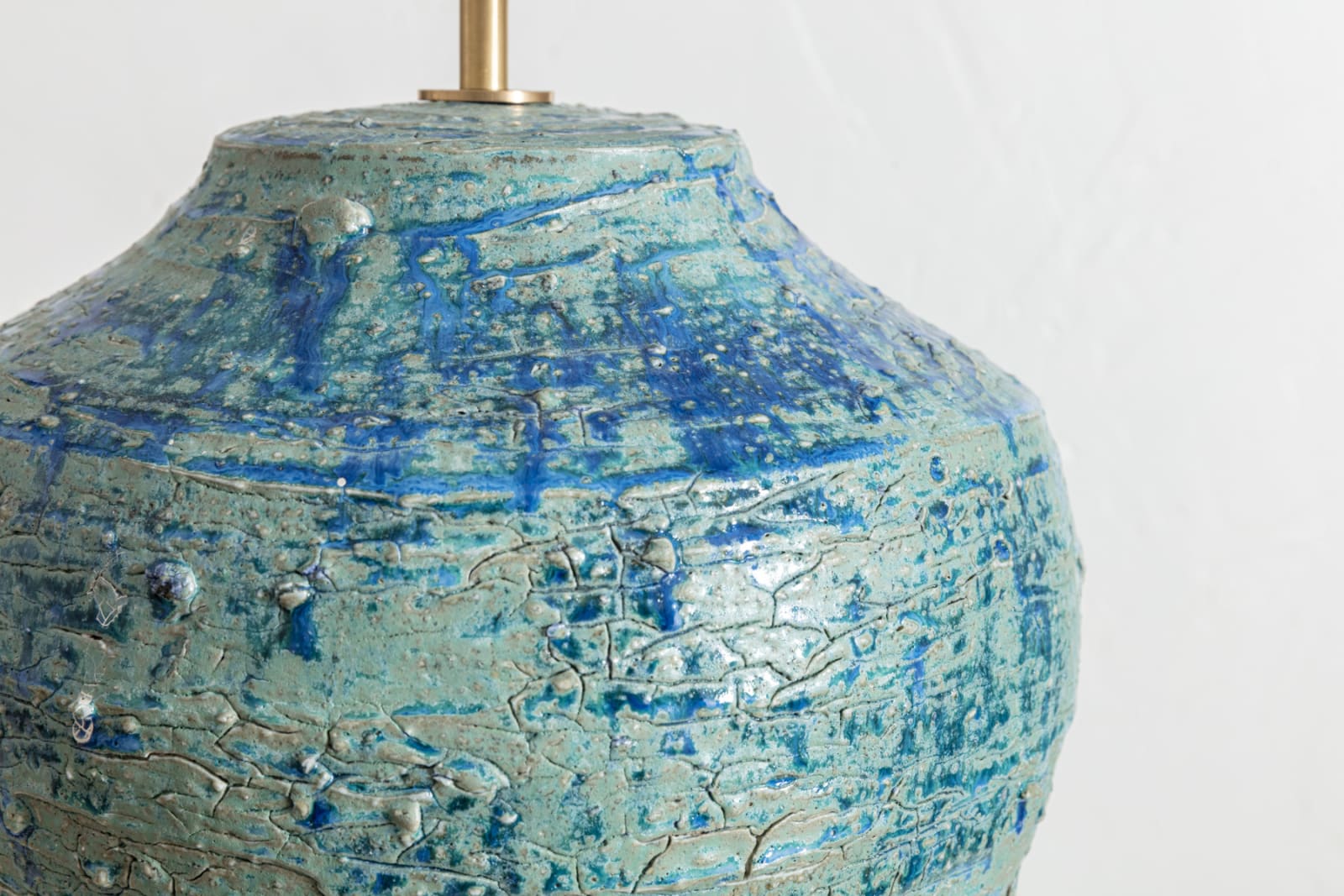 Christopher Maschinot, Blue Green Ceramic Lamp Base