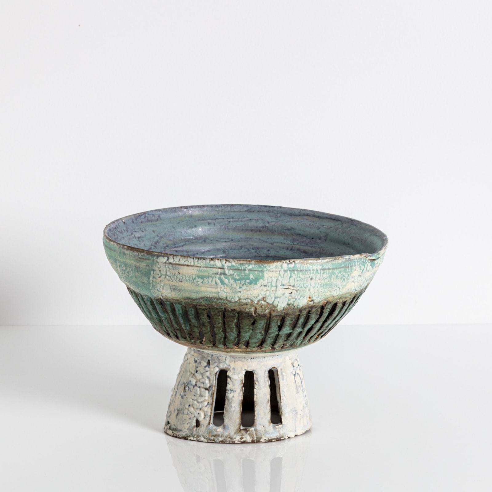 Ani Kasten, Blue Pedestal Bowl