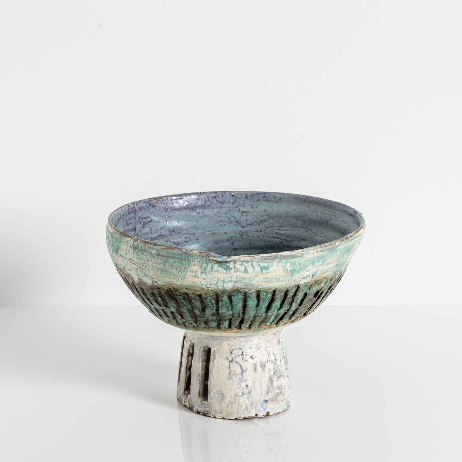 Ani Kasten, Blue Pedestal Bowl