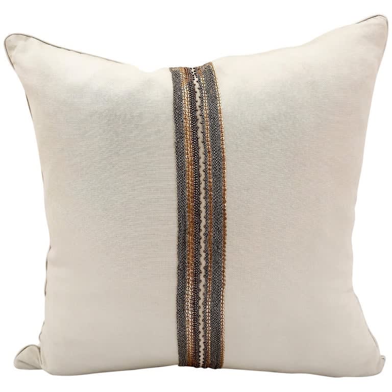 Geraldine Larkin, Handcrafted Embroidered Pillow