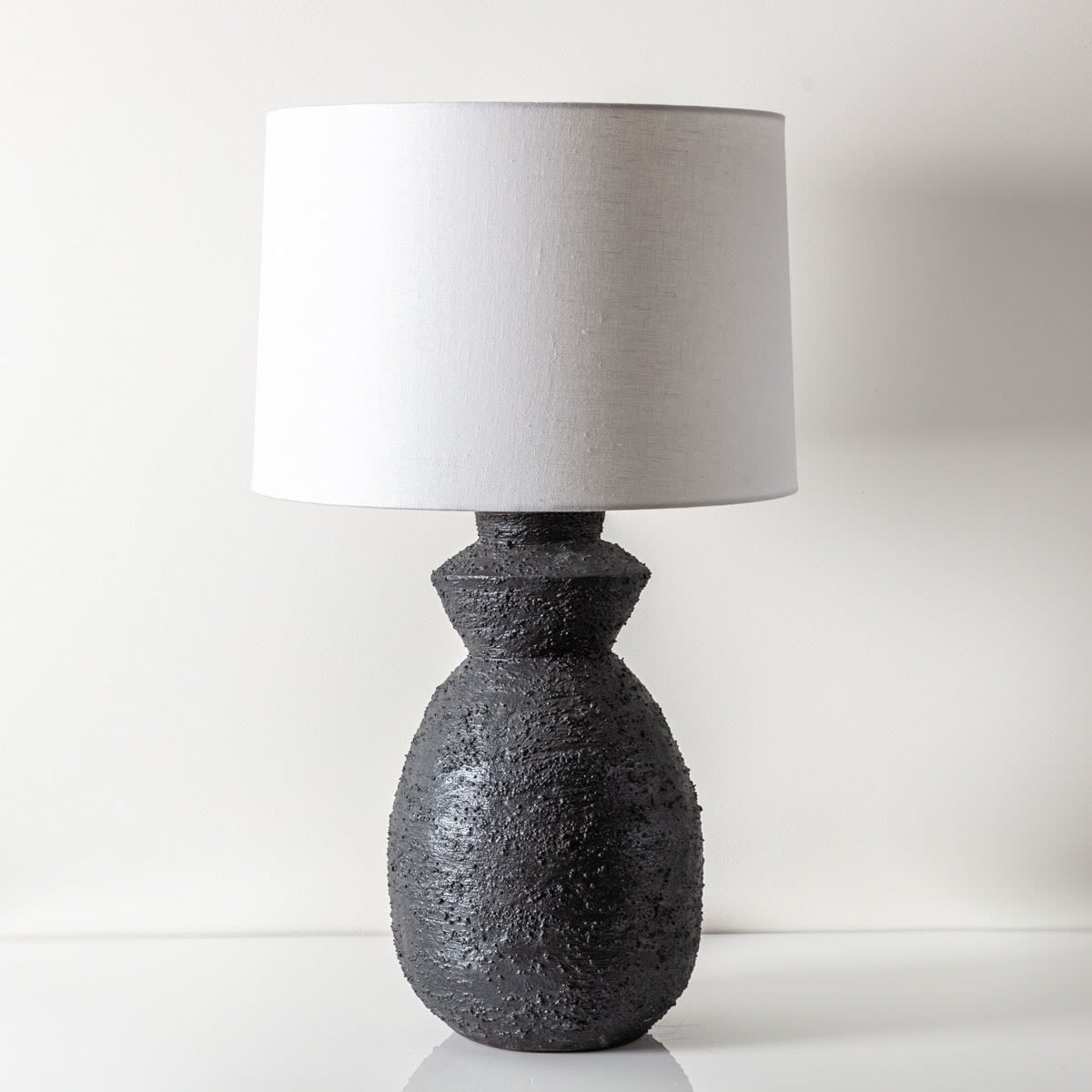 Christopher Maschinot, Black Lamp with Angled Collar