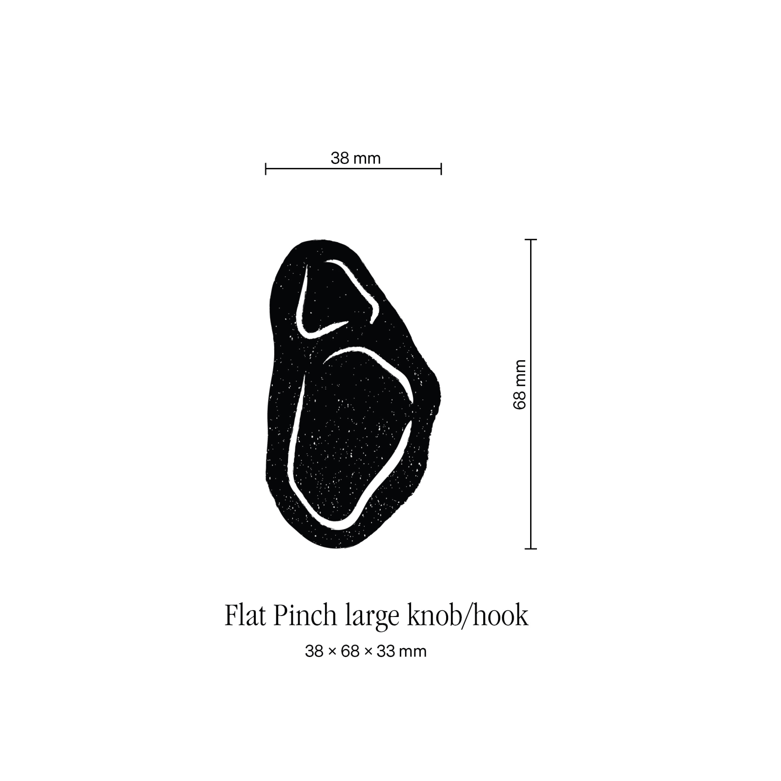 Eva Anna Gulacsi, Flat Pinch Large Knob/Hook