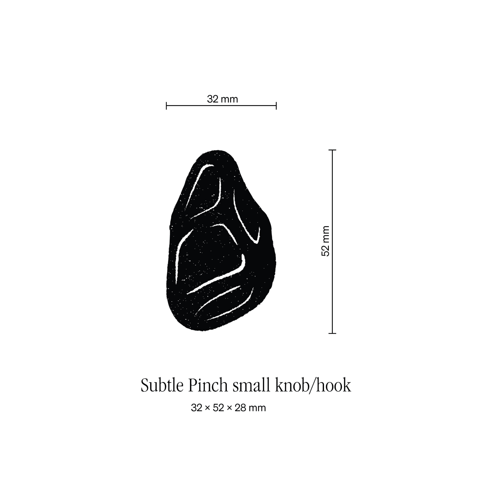 Eva Anna Gulacsi, Subtle Pinch Small Knob/Hook